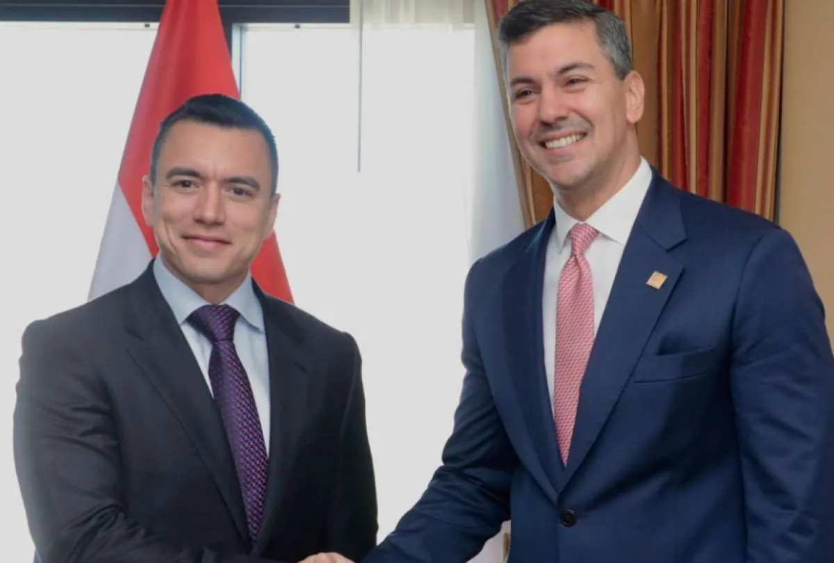 Presidente Daniel Noboa se reunió con sus homólogos de Paraguay, Ucrania, Chile y Uruguay