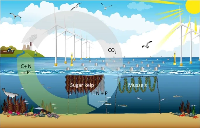 Combinar energía eólica y acuicultura "low trophic", una buena alternativa para las zonas de transición entre salinidades