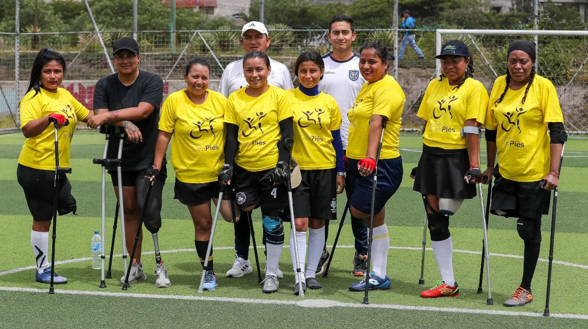 CienPiés, el equipo de fútbol de mujeres amputadas de Ecuador
