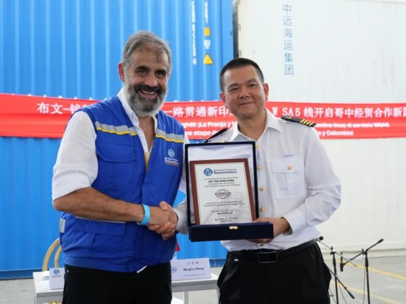 Puerto de Buenaventura dio la bienvenida a servicio de COSCO Shipping en la ruta Shanghái -Chancay