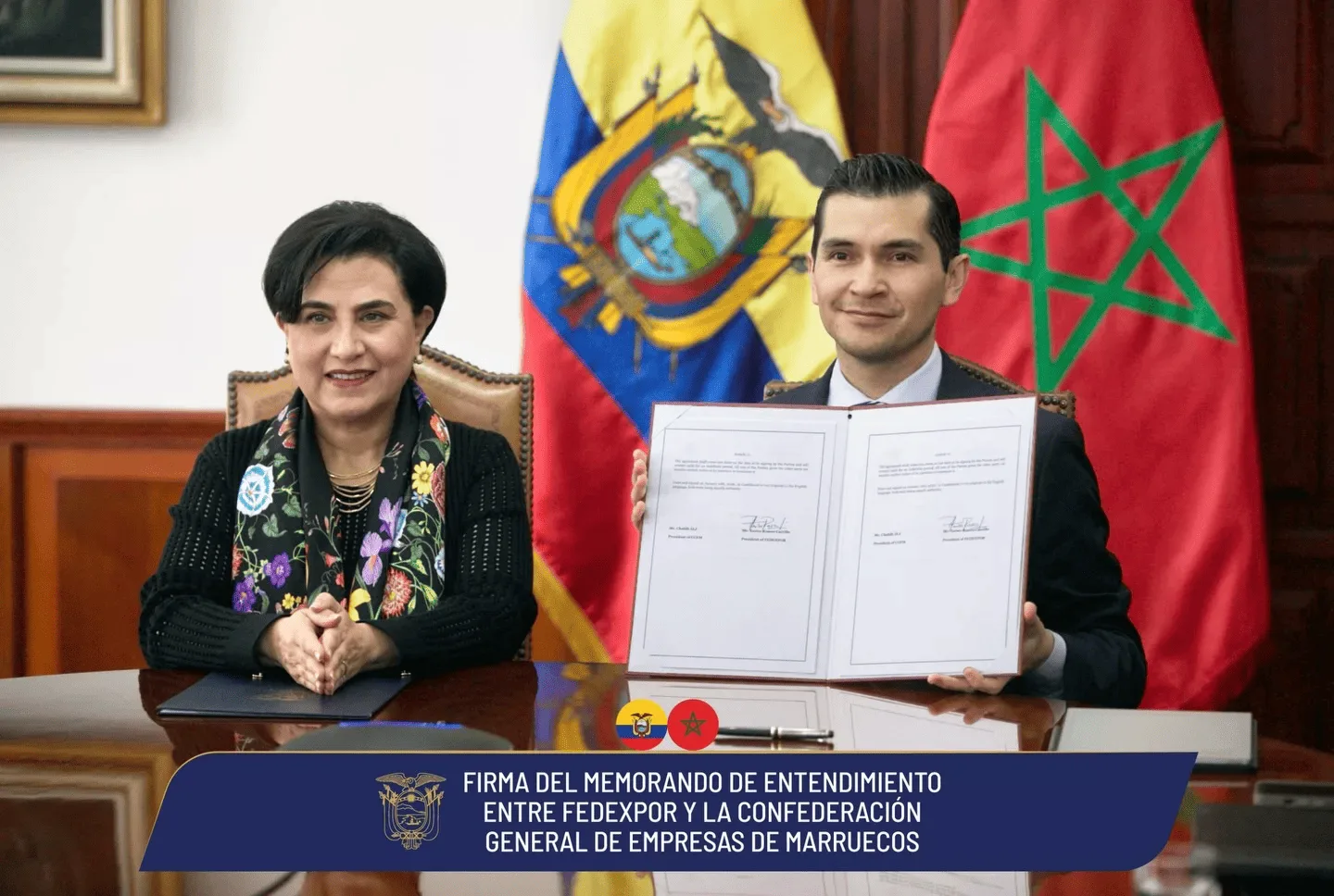 Ecuador y Marruecos avanzan en cooperación comercial y empresarial