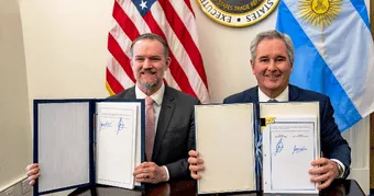 Argentina y Estados Unidos firmaron un acuerdo sobre comercio e inversiones recíprocos
